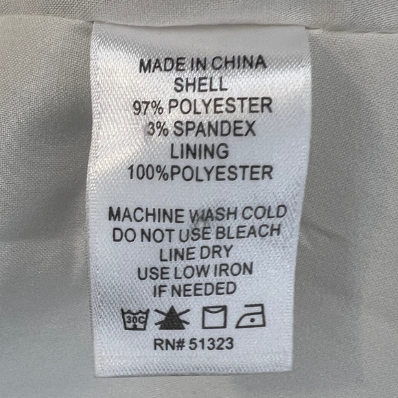 1 State | Blackwatch Plaid One-Button Blazer White Black Size Medium - Picture 7 of 7